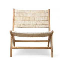 Abaca/ Teak Lounge Chair