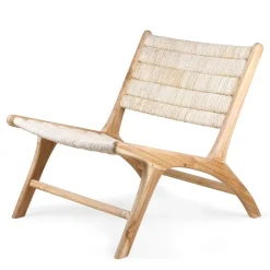 Abaca/ Teak Lounge Chair