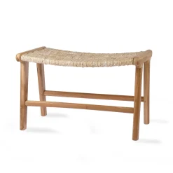 Abaca/ Teak Lounge Ottoman