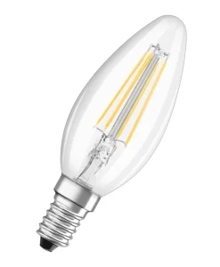 Ampoule LED Flamme Claire E14 4.8W Equivalence Halo 40W 2700K Dimmable