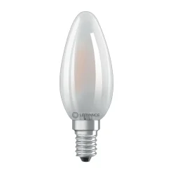 Ampoule LED Flamme Dépolie E14 3.4W Equivalence Halo 40W 2700K Dimmable