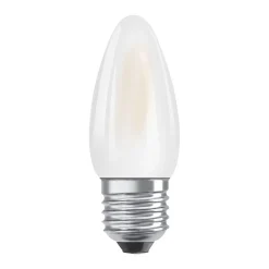 Ampoule LED Flamme E27 dépoli 4.8W Equivalence Halo 40W 2700K Dimmable