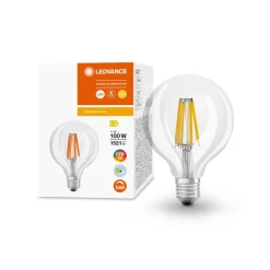 Ampoule LED Globe95 E27 Claire 11W Equivalence Halo 100W 2700K Dimmable