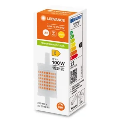 Ampoule LED Line R7S 12W Equivalence Halo 100W 2700K Dimmable