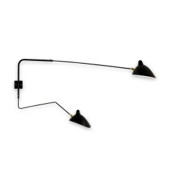 Applique 2 bras pivotant dont un courbé