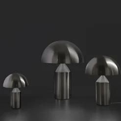 Atollo Nickel Satiné Noir