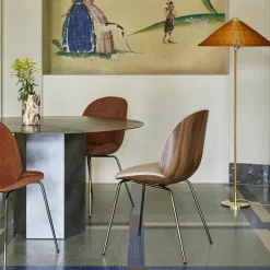 Beetle Dining Chair - 3D Veneer - Front Upholstered