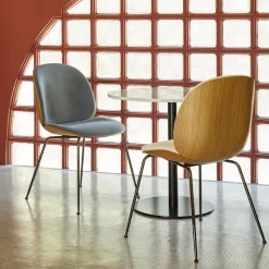 Beetle Dining Chair - 3D Veneer - Front Upholstered