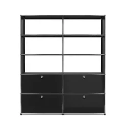 Bibliothèque 10 modules 4 portes