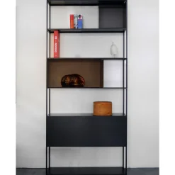 Bibliothèque Simple Noire Easy Irony