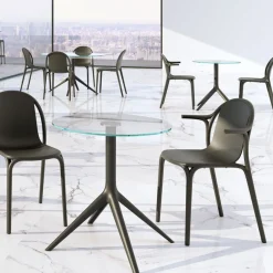 Brooklyn chaise avec accoudoirs (lot de 4)