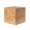 Burl Cube Side Table