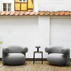 Burra - Lounge chair Outdoor - With Return