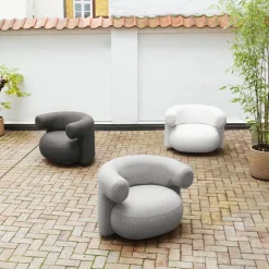 Burra - Lounge chair Outdoor - With Return
