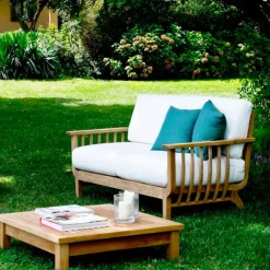 Canapé 2/3 places Chelsea en teck