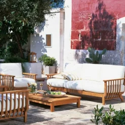 Canapé 2/3 places Chelsea en teck