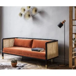 Canapé Cannage 210 Bois Noir