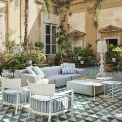 Canapé Plastics Outdoor 2 places + 1 pouf