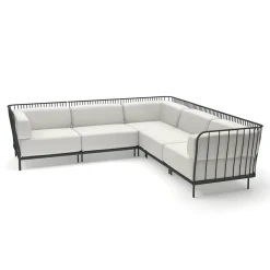 Cannolé Canapé d'angle 5 places