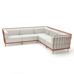 Cannolé Canapé d'angle 5 places