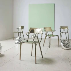 Chaise A.I métal - Lot de 2