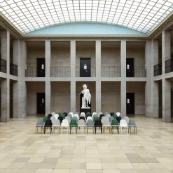 Chaise Allez Pieds Chêne et Coussin