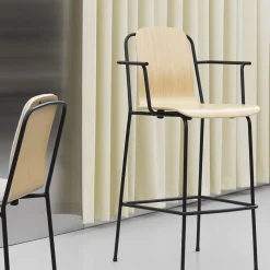 Chaise de bar avec accoudoirs Studio