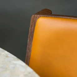 Chaise de salle à manger Ready - Front Upholstered Chêne teinté noir