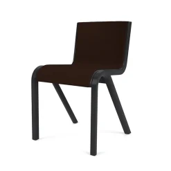 Chaise de salle à manger Ready - Front Upholstered Chêne teinté noir