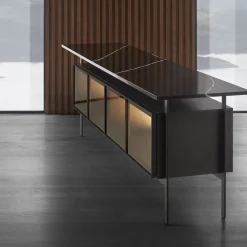 Chicago meuble de rangement portes en verre