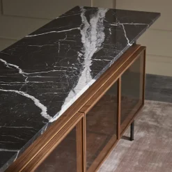 Chicago meuble de rangement portes en verre