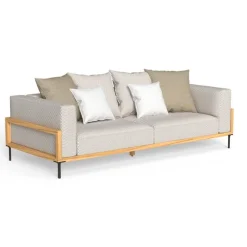 CleoSoft/ wood canapé 3 places