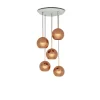 Copper Led suspension rond 25 cm