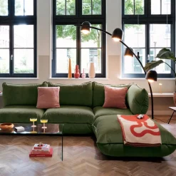 Corner sofa Sumo - Velvet recyclé