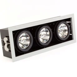 Encastré AR111 triple - argent