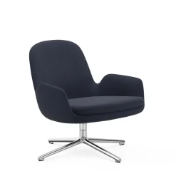 Era lounge chair low swivel tissu Aquarius