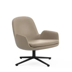 Era lounge chair low swivel cuir