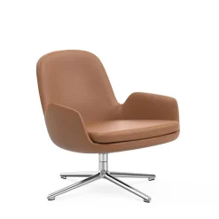 Era lounge chair low swivel cuir