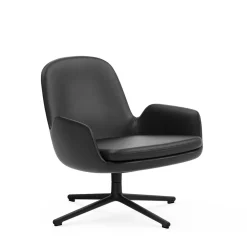 Era lounge chair low swivel cuir