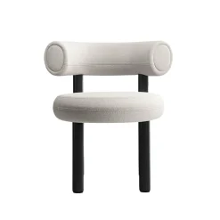 Fat Chaise de salle à manger - Pieds bois