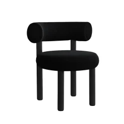 Fat Chaise de salle à manger - Pieds bois