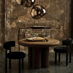 Fat Chaise de salle à manger - Pieds bois