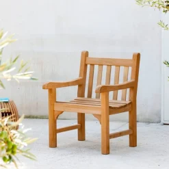 Fauteuil Chelsea en teck