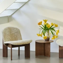 Fauteuil Chisel rembourré - Peau de Mouton