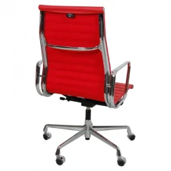 Fauteuil de bureau EA 119 - Cuir L20 Rouge (Outlet)