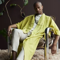 Fauteuil Lounge Chrome - Marron