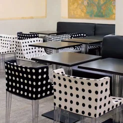 Fauteuil Mademoiselle pattern blanc