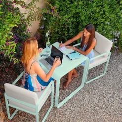 Fauteuil repas Bellevie - blanc grisé