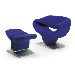 Fauteuil Ribbon avec pouf