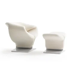 Fauteuil Ribbon avec pouf